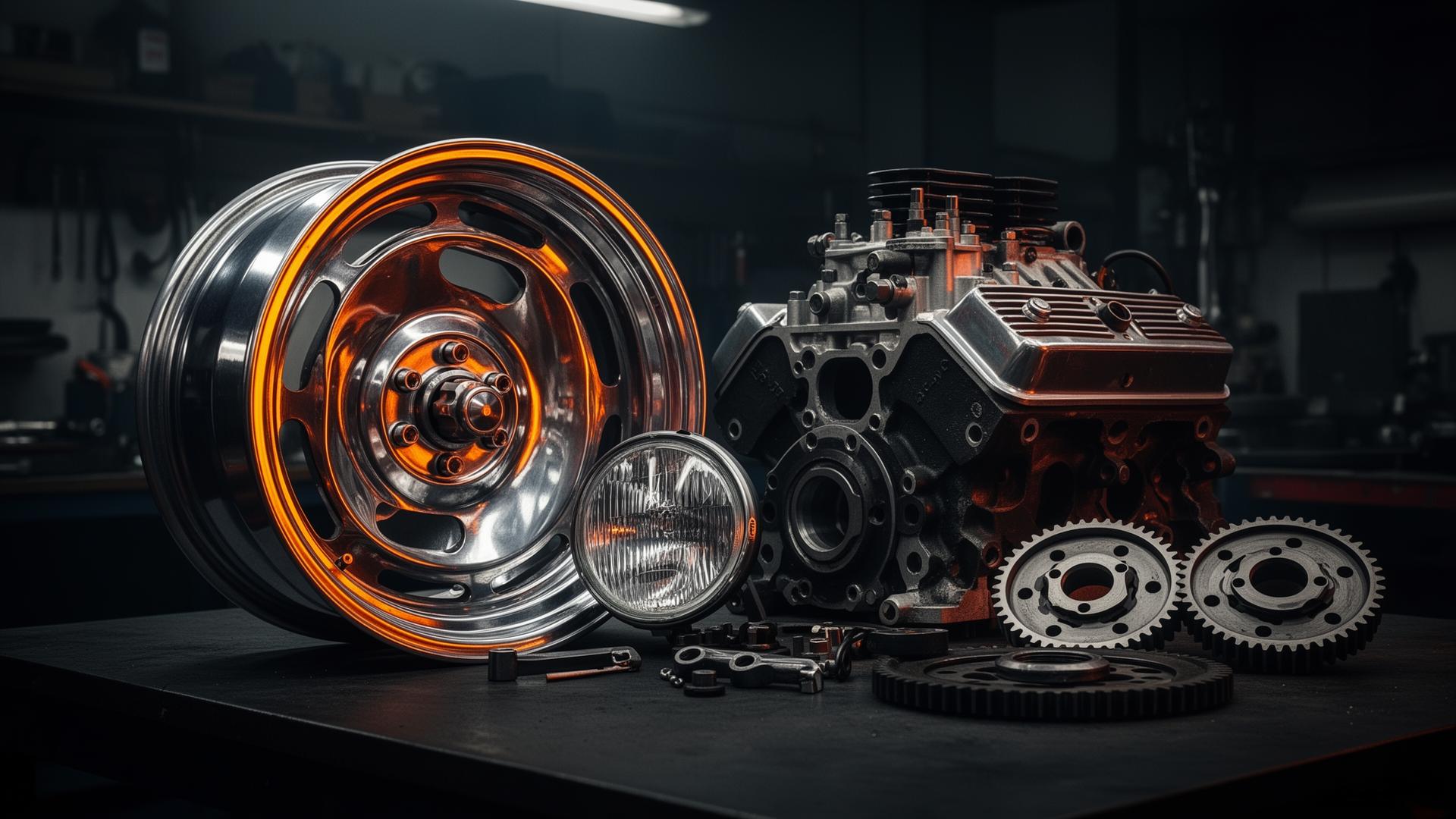 Peças automotivas em destaque